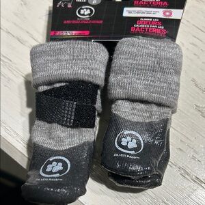 Silver Paw Gray and Black Dog Booties